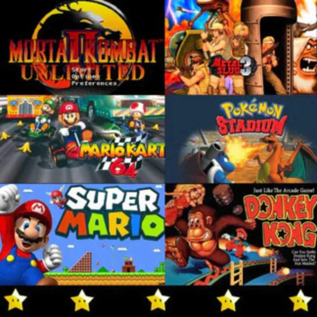 NostalgiStation™ Retro Dock V2 | Återupplev din barndom med tusentals klassiska spel - inga nedladdningar behövs, bara plugga och spela!