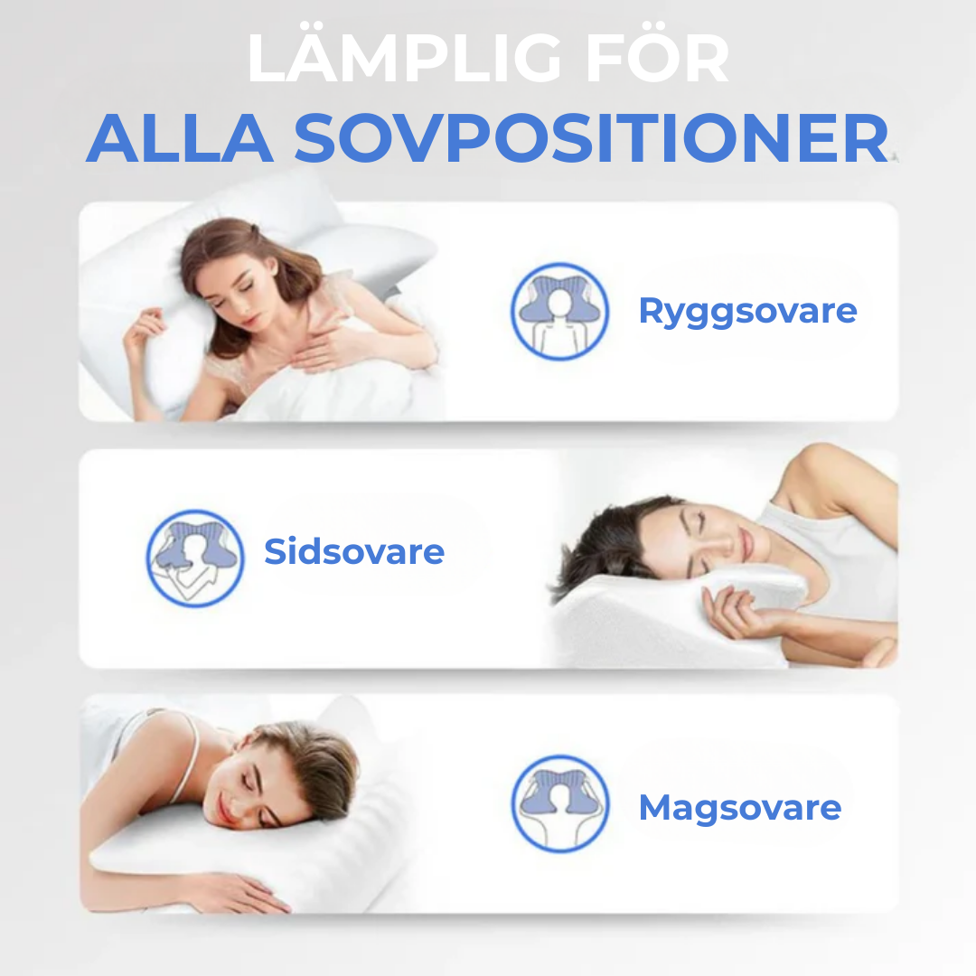 Nackstöd Plus™ | Sov bättre, vakna piggare – ergonomiskt stöd för nacke och rygg hela natten