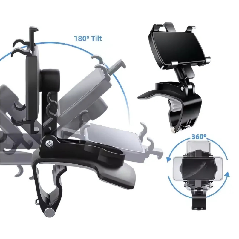 SnapStöd 360° PhoneGrip: Roterande Telefonställ Med Stark Kompakt Grepp