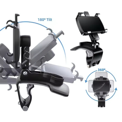 SnapStöd 360° PhoneGrip: Roterande Telefonställ Med Stark Kompakt Grepp