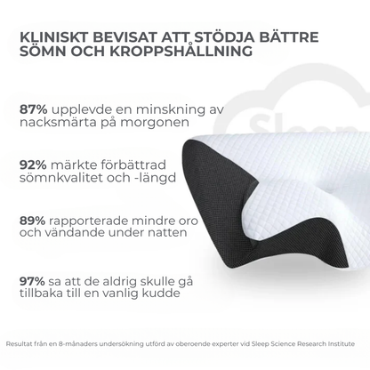 Nackstöd Plus™ | Sov bättre, vakna piggare – ergonomiskt stöd för nacke och rygg hela natten