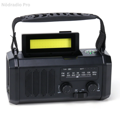 Svenskey Nödradio Pro | Din Livlina i Alla Krislägen – Håll Dig Uppkopplad När Det Verkligen Gäller med den Uppgraderade Nödradion (10 000 mAh)