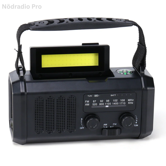 Svenskey Nödradio Pro | Din Livlina i Alla Krislägen – Håll Dig Uppkopplad När Det Verkligen Gäller med den Uppgraderade Nödradion (10 000 mAh)