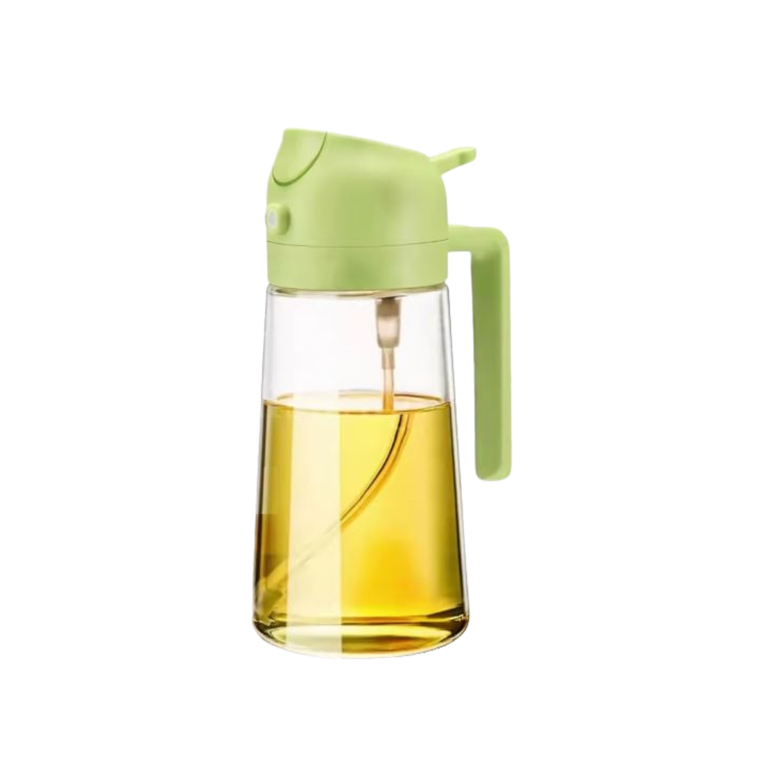 Svenskey OilDispenser 1 Häll- Och Spraydispenser För Glasolja Och Vätska 600ml