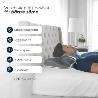 Nackstöd Plus™ | Sov bättre, vakna piggare – ergonomiskt stöd för nacke och rygg hela natten