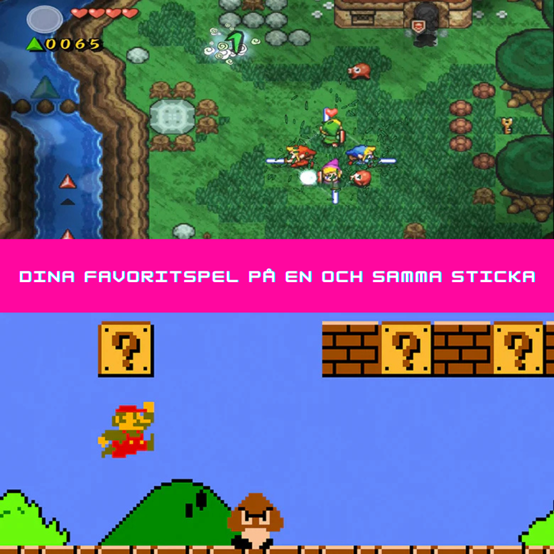 NostalgiStation™ Retro Dock V2 | Återupplev din barndom med tusentals klassiska spel - inga nedladdningar behövs, bara plugga och spela!