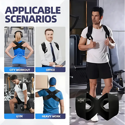 HållningPlus™ PostureCorrector 1+1 GRATIS: Hela Dagen Lättvikt Ryggstöd Hållningskorrigerare